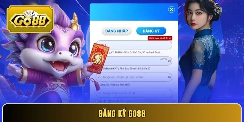 Đăng ký GO88 - Tài khoản mới, cơ hội nhận ưu đãi cực lớn