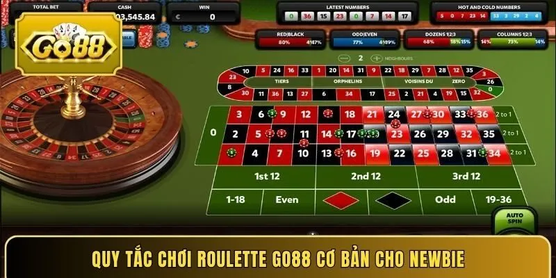 Quy tắc chơi Roulette Go88 cơ bản cho newbie
